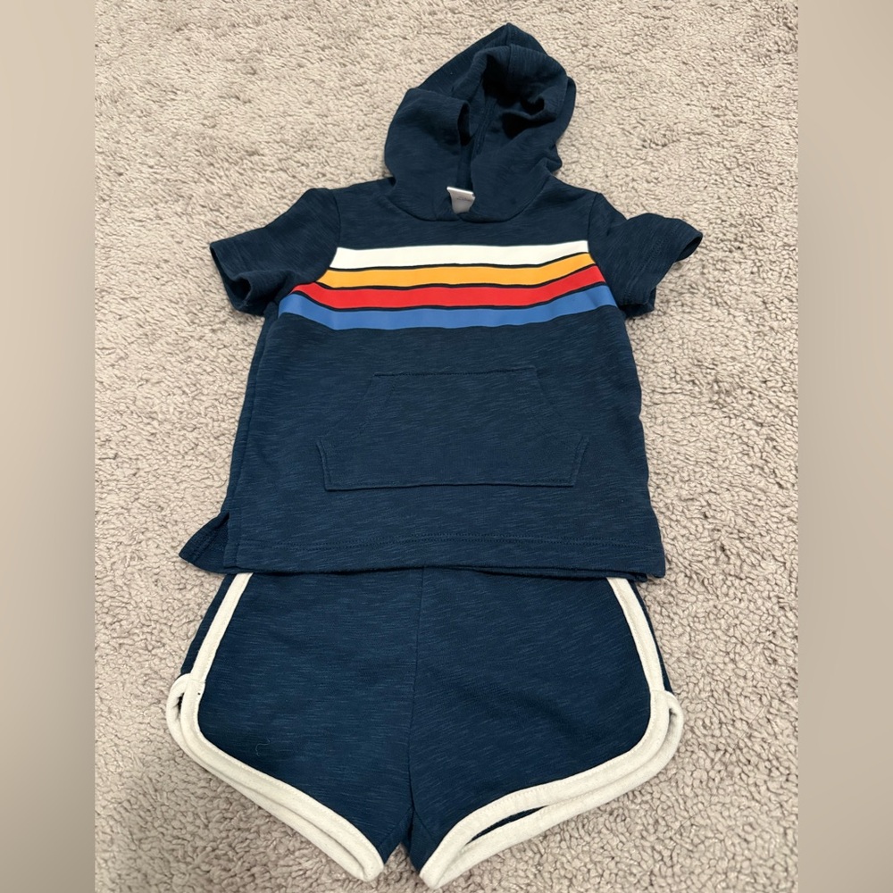 Old navy chill kid shirt and shorts set.